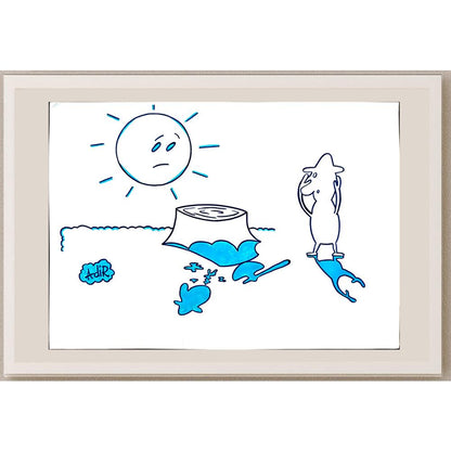 Adrian Rus 29x21cm Orijinal Karikatür BOD03192