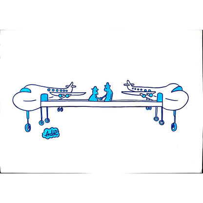 Adrian Rus 29x21cm Orijinal Karikatür BOD03198