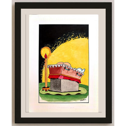 Tadeusz Krotos 29x21cm Orijinal Karikatür BOD03199