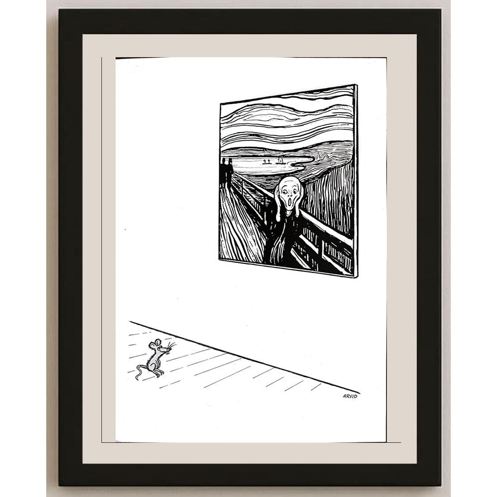 Arvid Andreassen Askehaugveien 29x21cm Orijinal Karikatür BOD03204