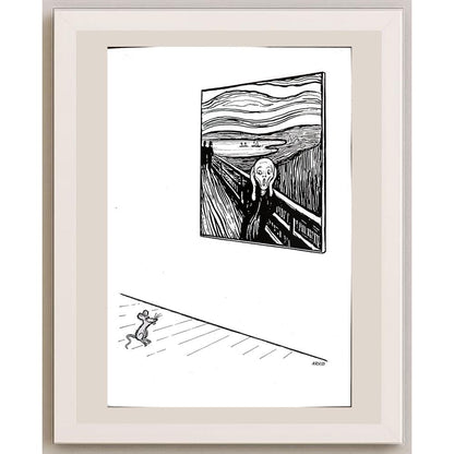 Arvid Andreassen Askehaugveien 29x21cm Orijinal Karikatür BOD03204