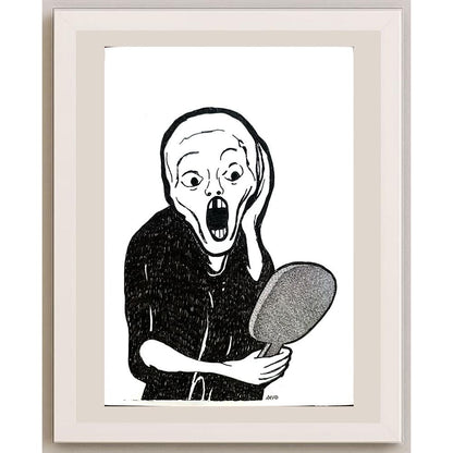 Arvid Andreassen Askehaugveien 29x21cm Orijinal Karikatür BOD03206