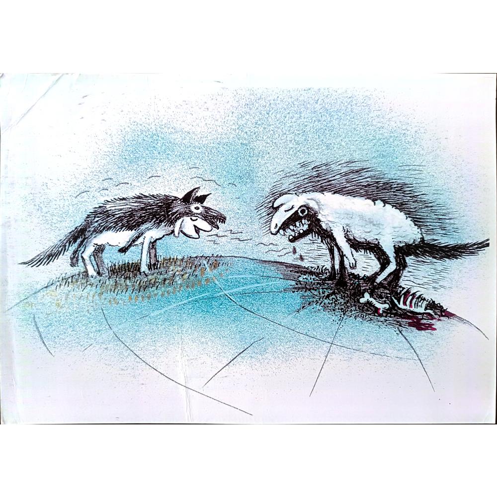 Wolfgang Schlegel 29x21cm Orijinal Karikatür BOD03220