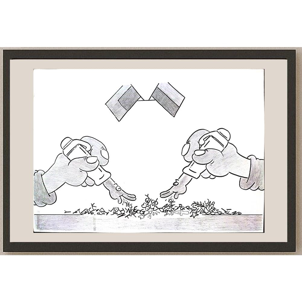 Sun Wanshuai 29x21cm Orijinal Karikatür BOD03222