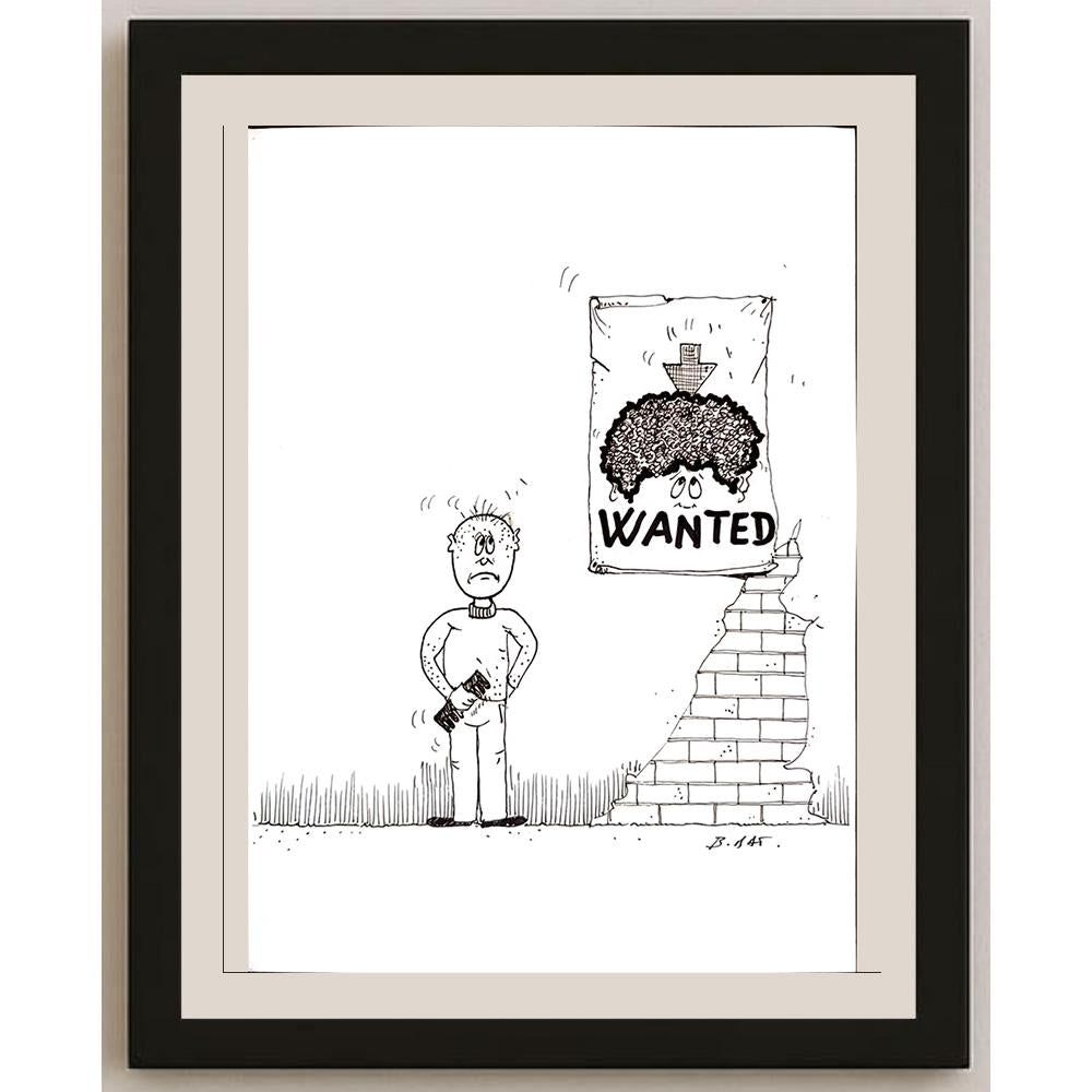 Beppe Battaçlia 29x21cm Orijinal Karikatür BOD03238