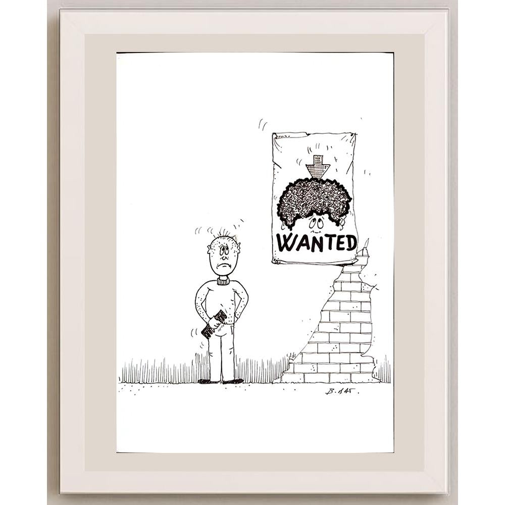 Beppe Battaçlia 29x21cm Orijinal Karikatür BOD03238
