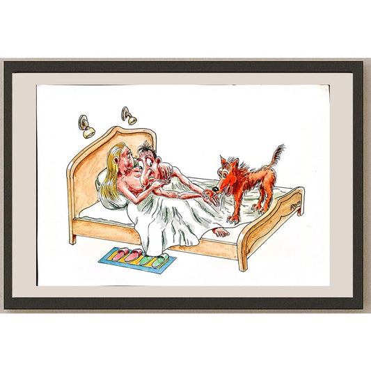 Romanov Vladimir 29x21cm Orijinal Karikatür BOD03242