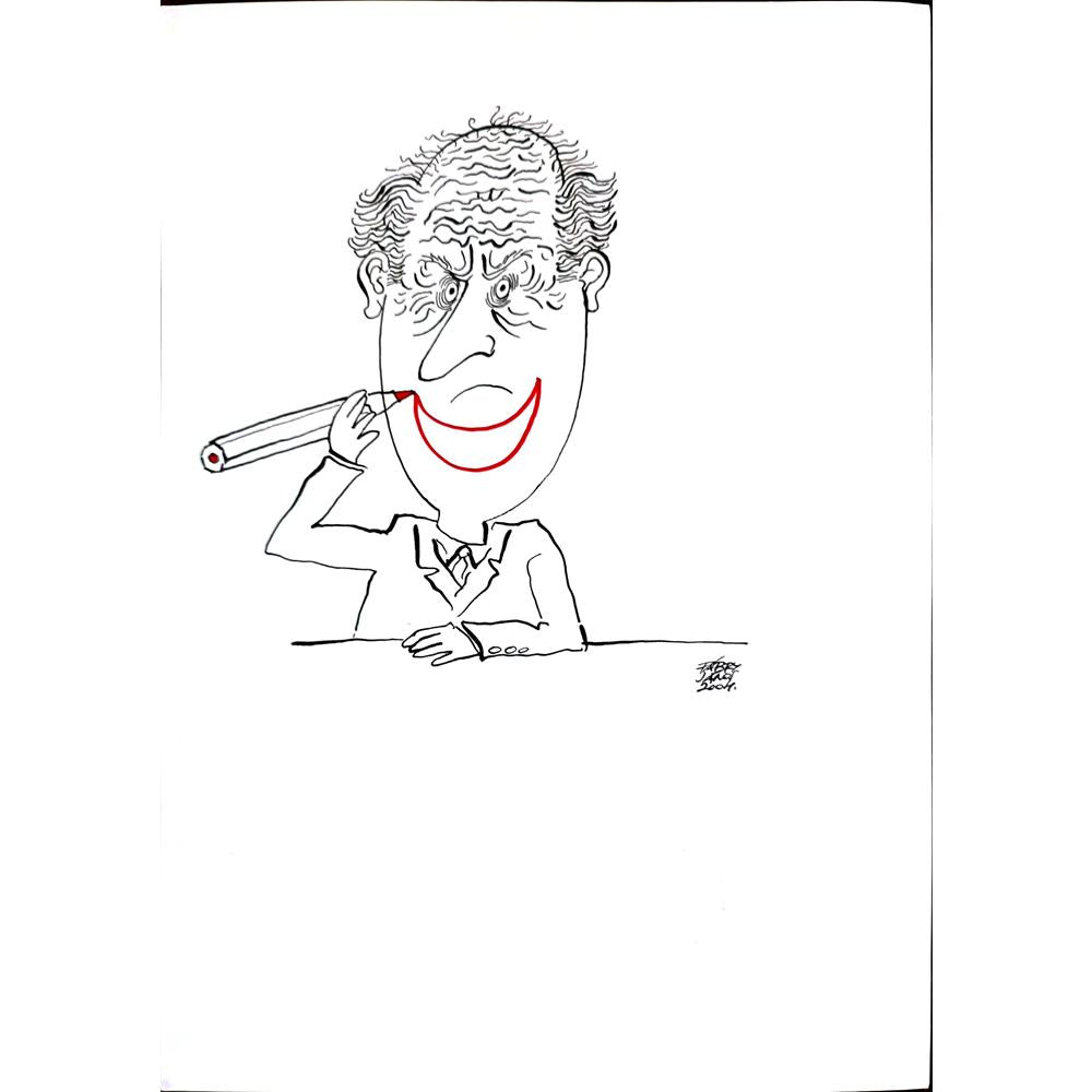 Fabry Janos 29x21cm Orijinal Karikatür BOD03250
