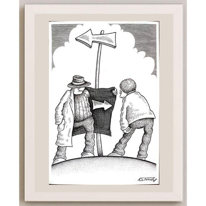 Shmidt Alexander 29x21cm Orijinal Karikatür BOD03251