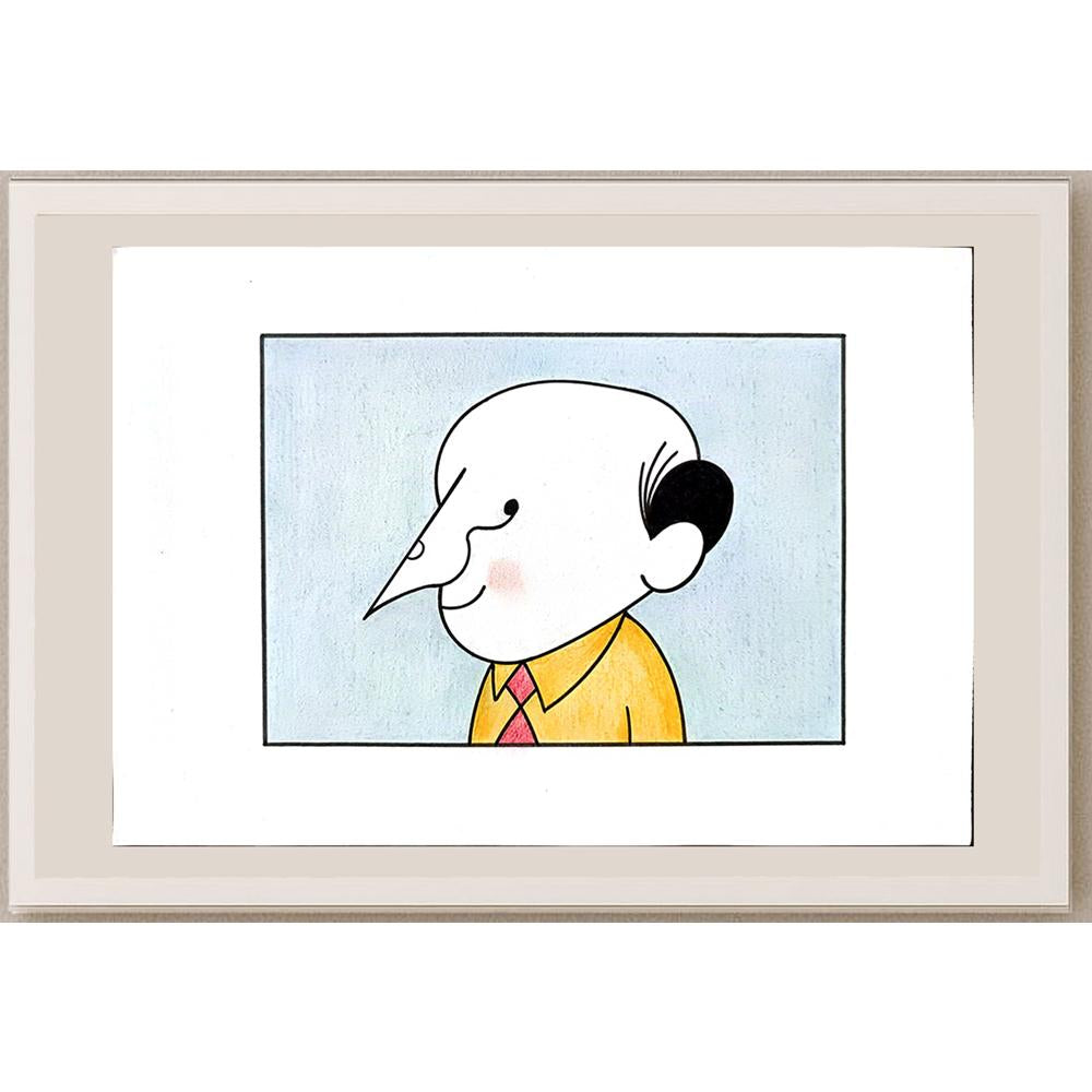 Aleksandar Daskalovic 29x21cm Orijinal Karikatür BOD03252