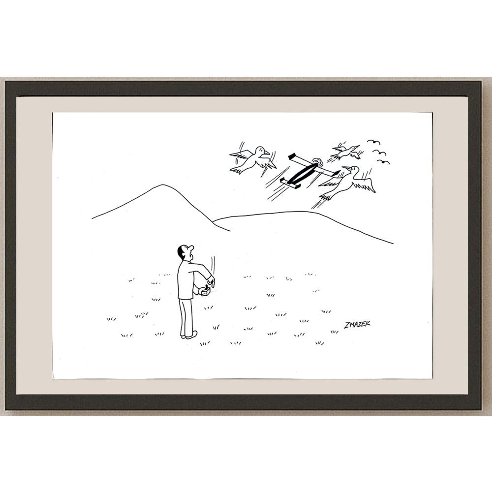 Stanko Zmazek 29x21cm Orijinal Karikatür BOD03258
