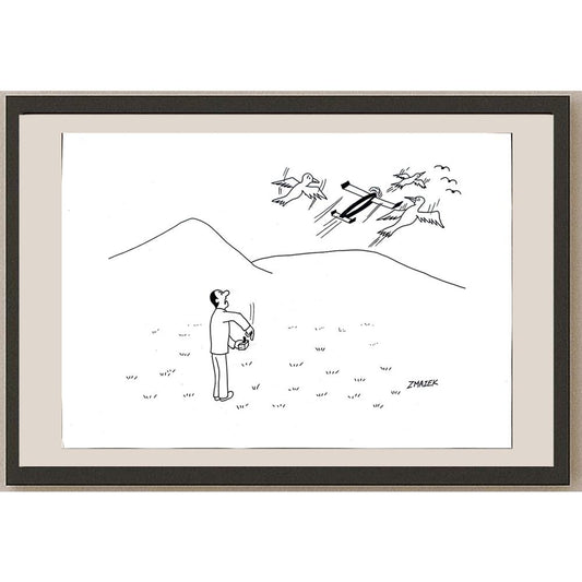Stanko Zmazek 29x21cm Orijinal Karikatür BOD03258