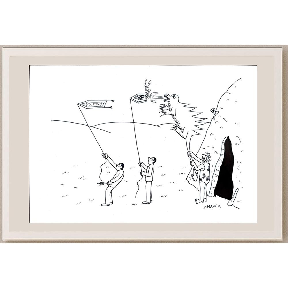 Stanko Zmazek 29x21cm Orijinal Karikatür BOD03259