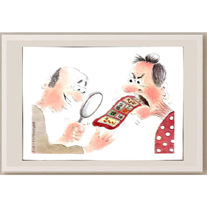 Victor Skopintsev 29x21cm Orijinal Karikatür BOD03261