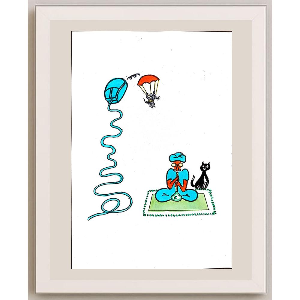 Feng Huo 29x21cm Orijinal Karikatür BOD03263