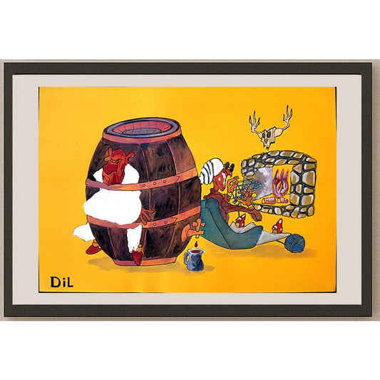 Dilyan Dochev 29x21cm Orijinal Karikatür BOD03270