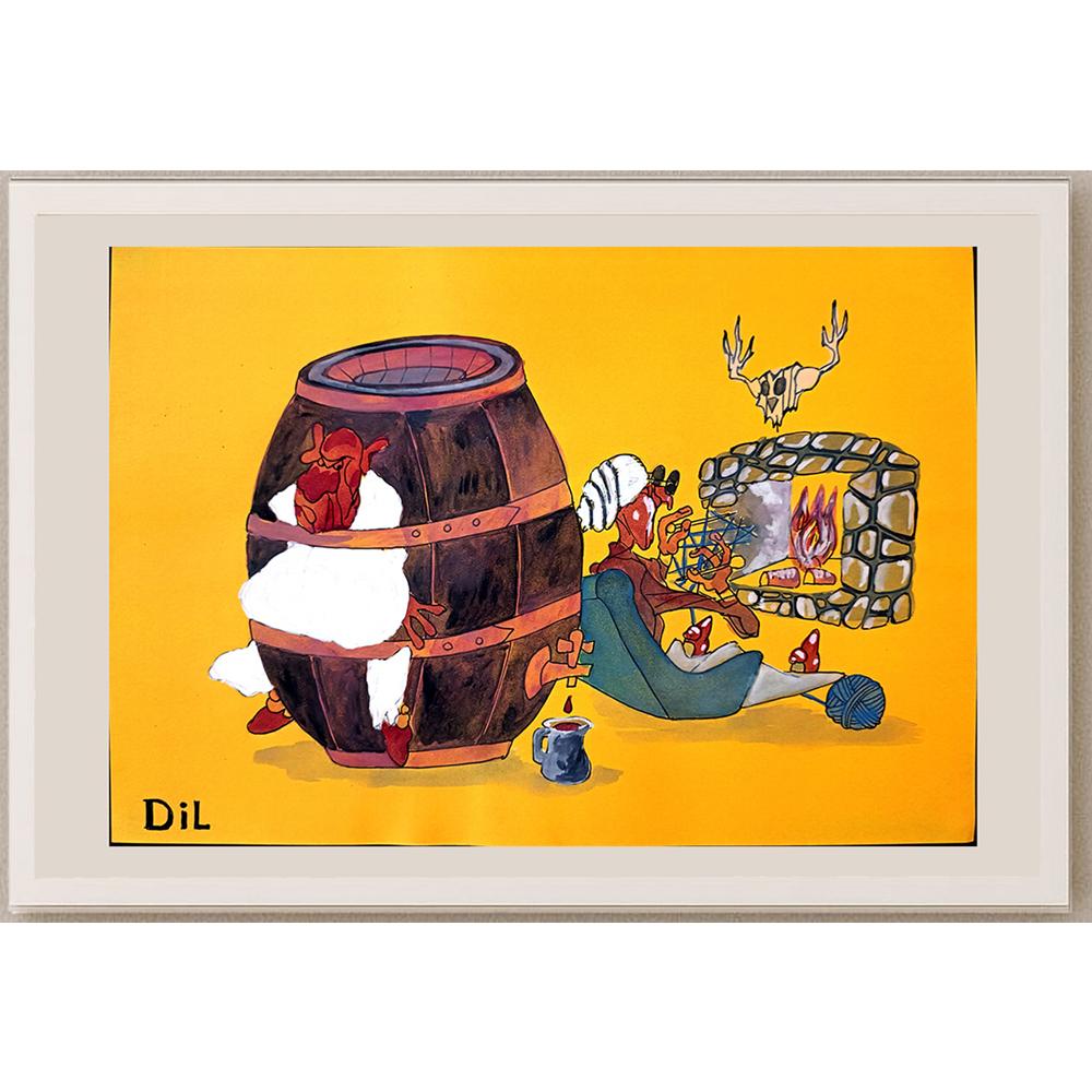 Dilyan Dochev 29x21cm Orijinal Karikatür BOD03270