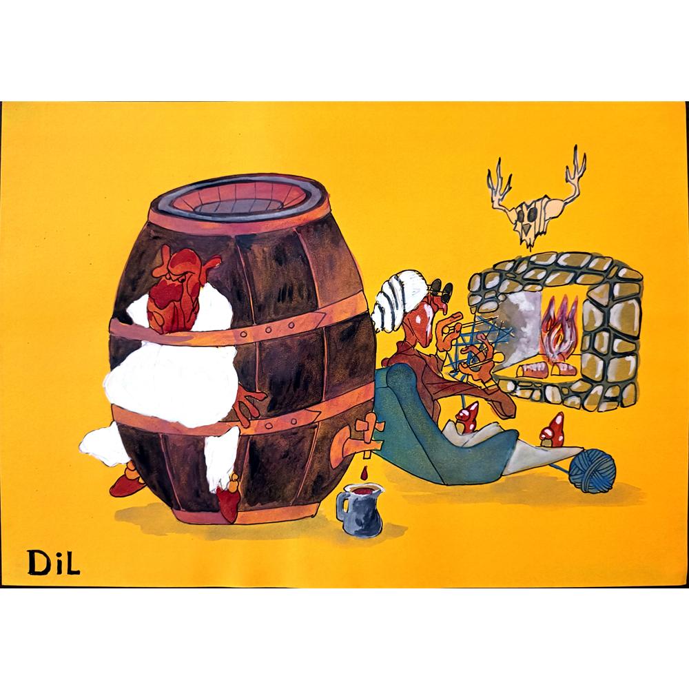 Dilyan Dochev 29x21cm Orijinal Karikatür BOD03270