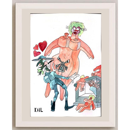 Dilyan Dochev 29x21cm Orijinal Karikatür BOD03271
