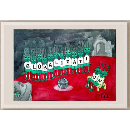 Dilyan Dochev 29x21cm Orijinal Karikatür BOD03272