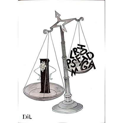 Dilyan Dochev 29x21cm Orijinal Karikatür BOD03273