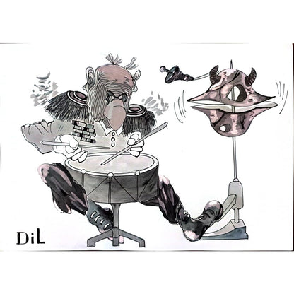 Dilyan Dochev 29x21cm Orijinal Karikatür BOD03274
