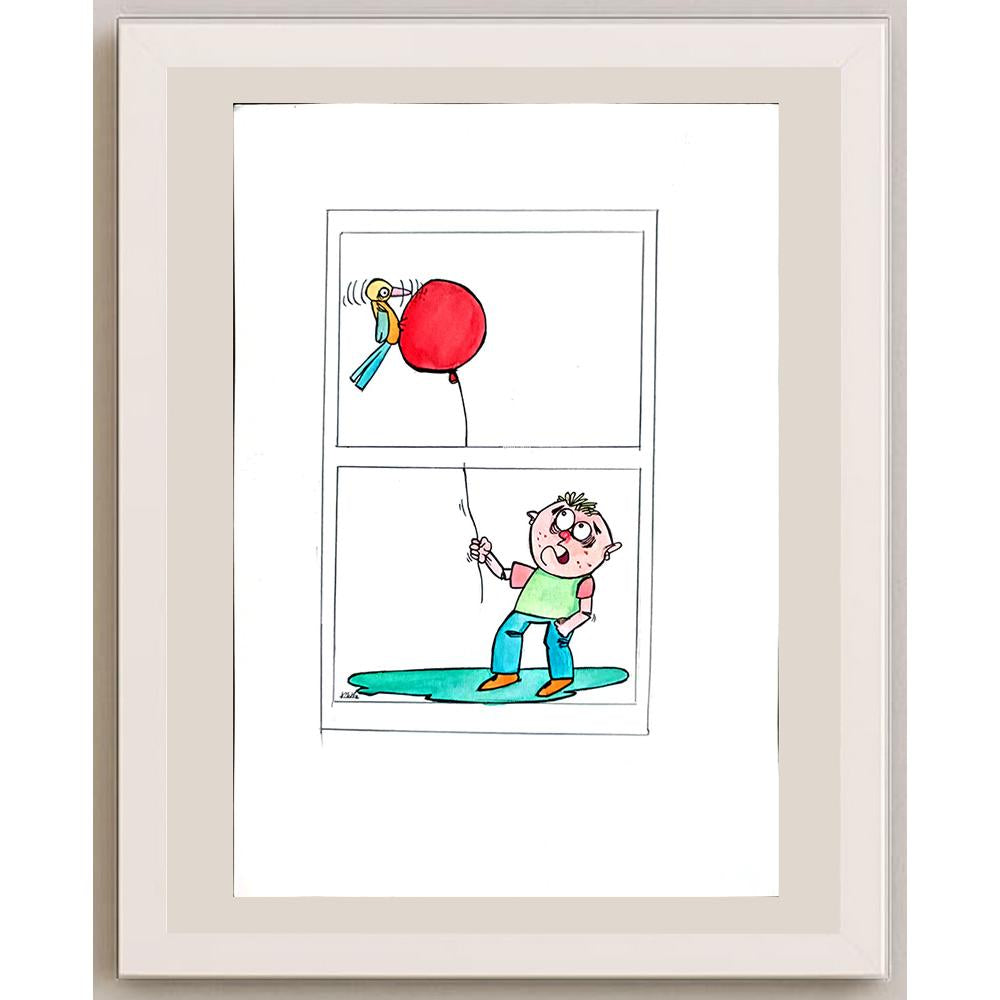 Mohamed Reza 29x21cm Orijinal Karikatür BOD03280