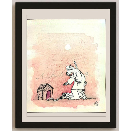 Amin Dast Bola 22x21cm Orijinal Karikatür BOD03284