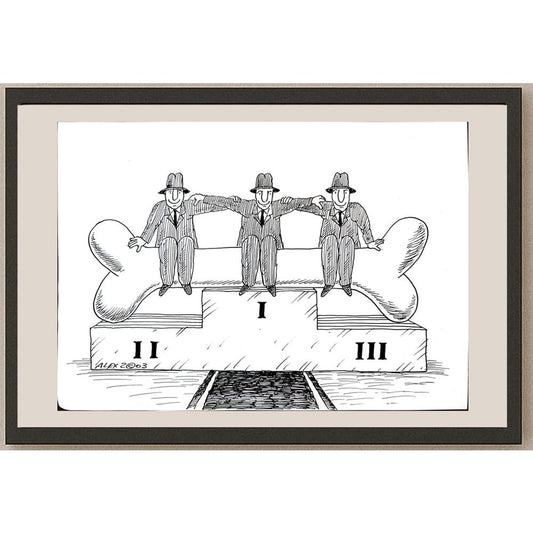 Aurel Stefan Alexandrescu 29x21cm Orijinal Karikatür BOD03291