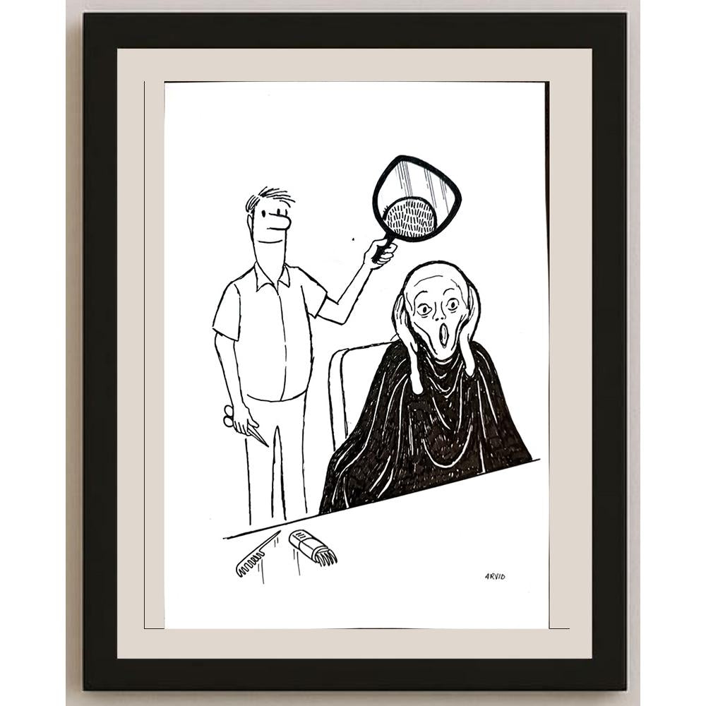 Arvid Andreassen Askehaugveien 29x21cm Orijinal Karikatür BOD03294