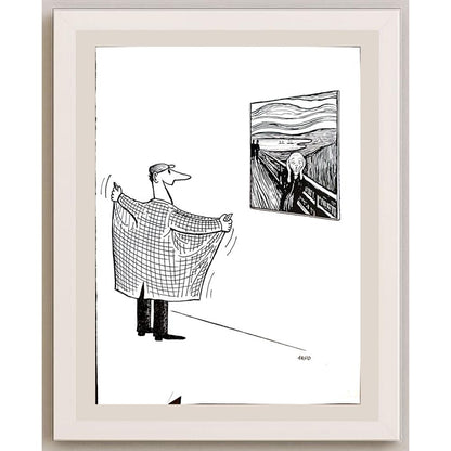 Arvid Andreassen Askehaugveien 29x21cm Orijinal Karikatür BOD03295