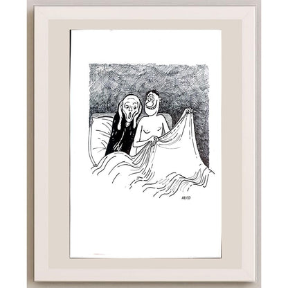 Arvid Andreassen Askehaugveien 29x21cm Orijinal Karikatür BOD03297