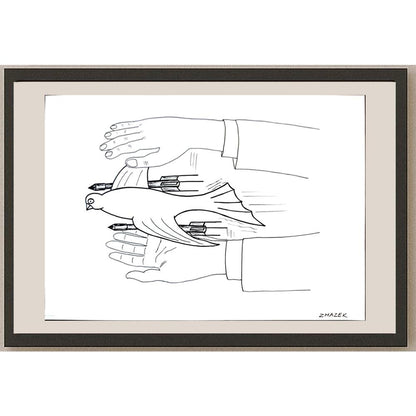 Stanko Zmazek 29x21cm Orijinal Karikatür BOD03322