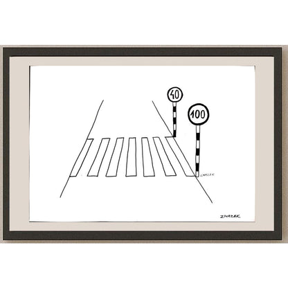 Stanko Zmazek 29x21cm Orijinal Karikatür BOD03324