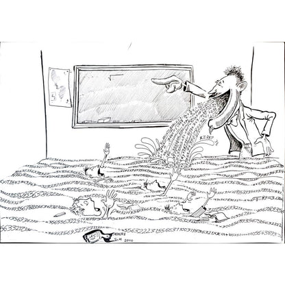 Said Mahmod 29x21cm Orijinal Karikatür BOD03329