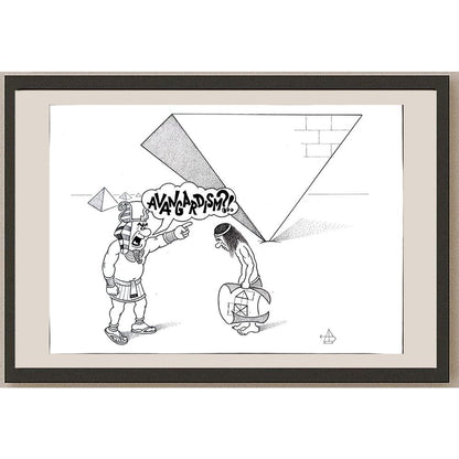 Vansovich Andrey 29x21cm Orijinal Karikatür BOD03330