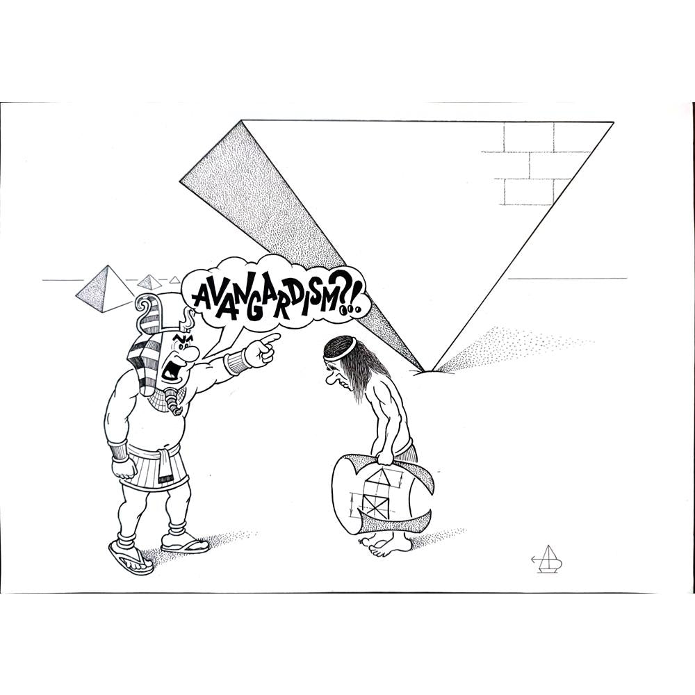 Vansovich Andrey 29x21cm Orijinal Karikatür BOD03330