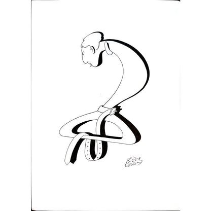 Vitalij Koryako 29x21cm Orijinal Karikatür BOD03332