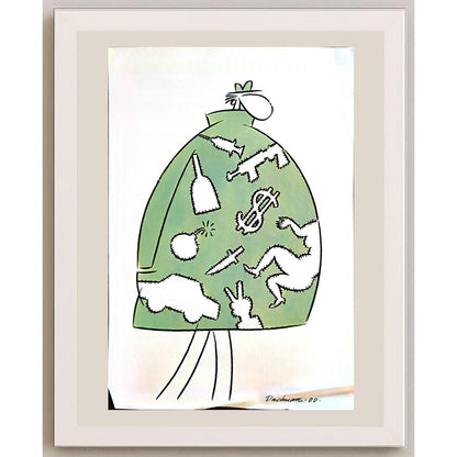 Dachuan Xia 29x21cm Orijinal Karikatür BOD03335