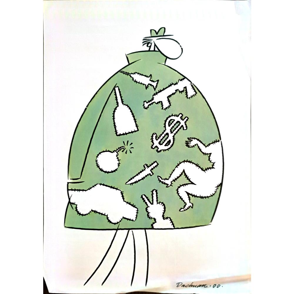 Dachuan Xia 29x21cm Orijinal Karikatür BOD03335