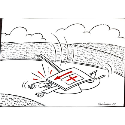 Dachuan Xia 29x21cm Orijinal Karikatür BOD03336