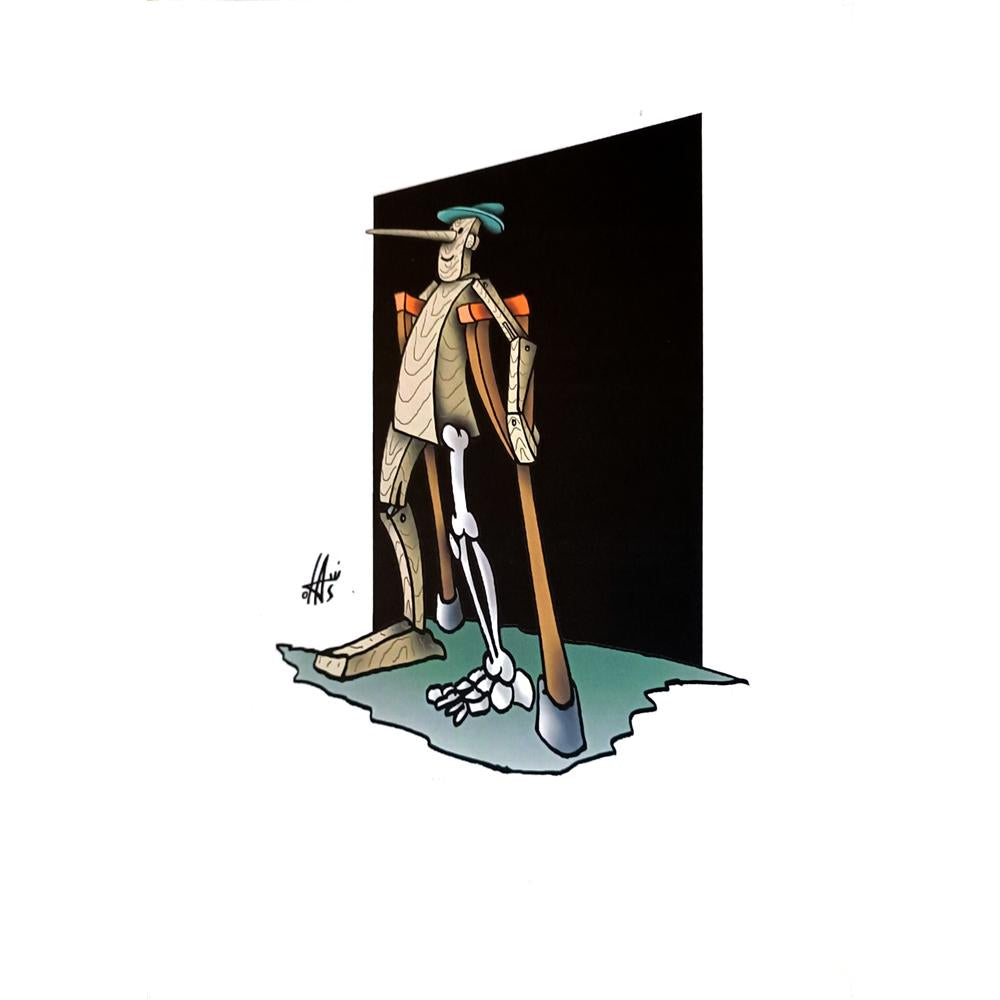 Nikola Otas 29x21cm Orijinal Karikatür BOD03341