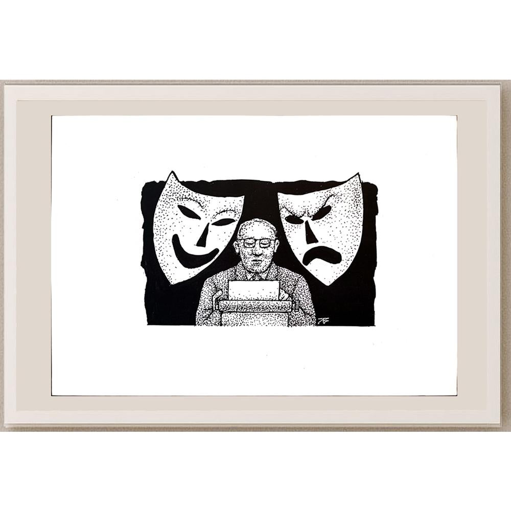 Jugoslav Vlahovic 29x21cm Orijinal Karikatür BOD03343