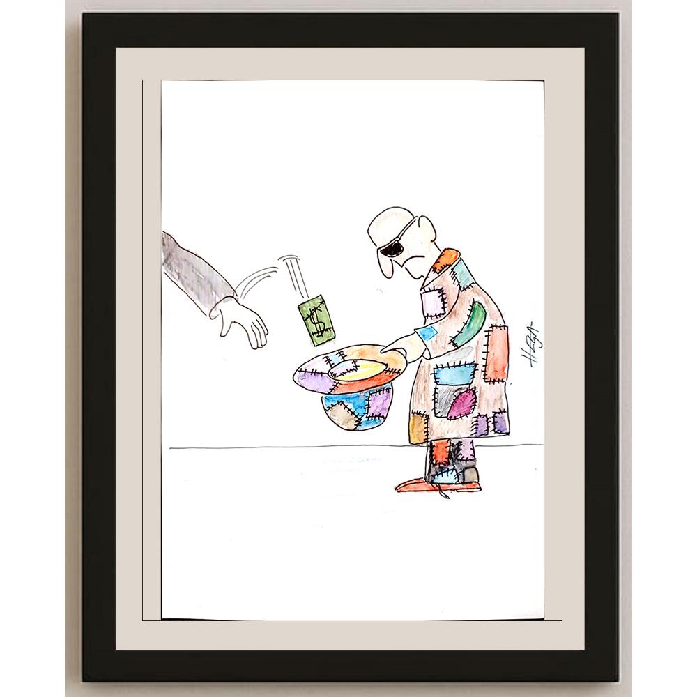 Nedeljko Deretic 29x21cm Orijinal Karikatür BOD03352