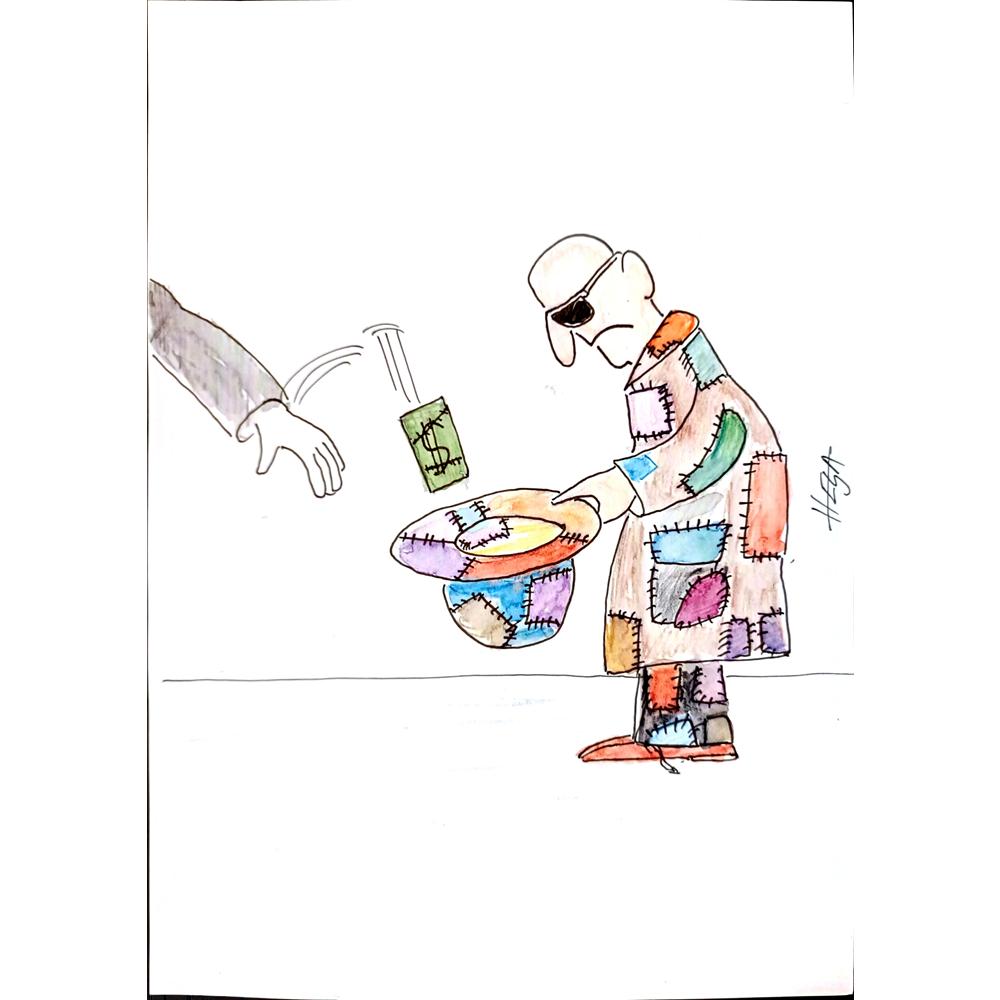 Nedeljko Deretic 29x21cm Orijinal Karikatür BOD03352