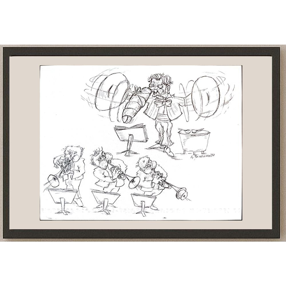 Tsvetomir Veleshky 31x24cm Orijinal Karikatür BOD03355