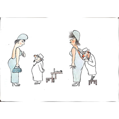 Yosef Fayer 35x25cm Orijinal Karikatür BOD03356
