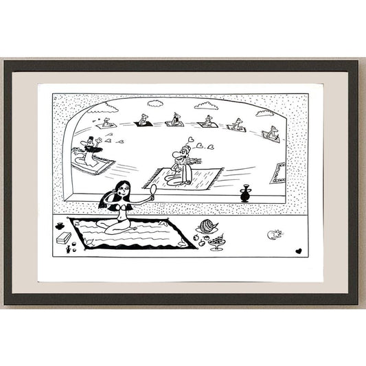 Alexander Petrov 29x21cm Orijinal Karikatür BOD03357