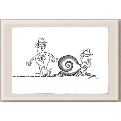Marian Lupu 29x21cm Orijinal Karikatür BOD03371