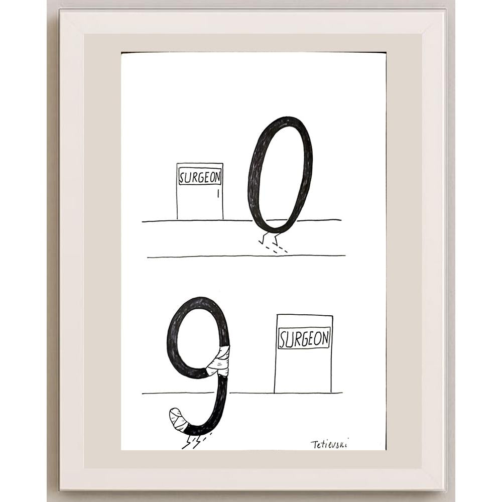 Michael Tetievski 25x21cm Orijinal Karikatür BOD03372